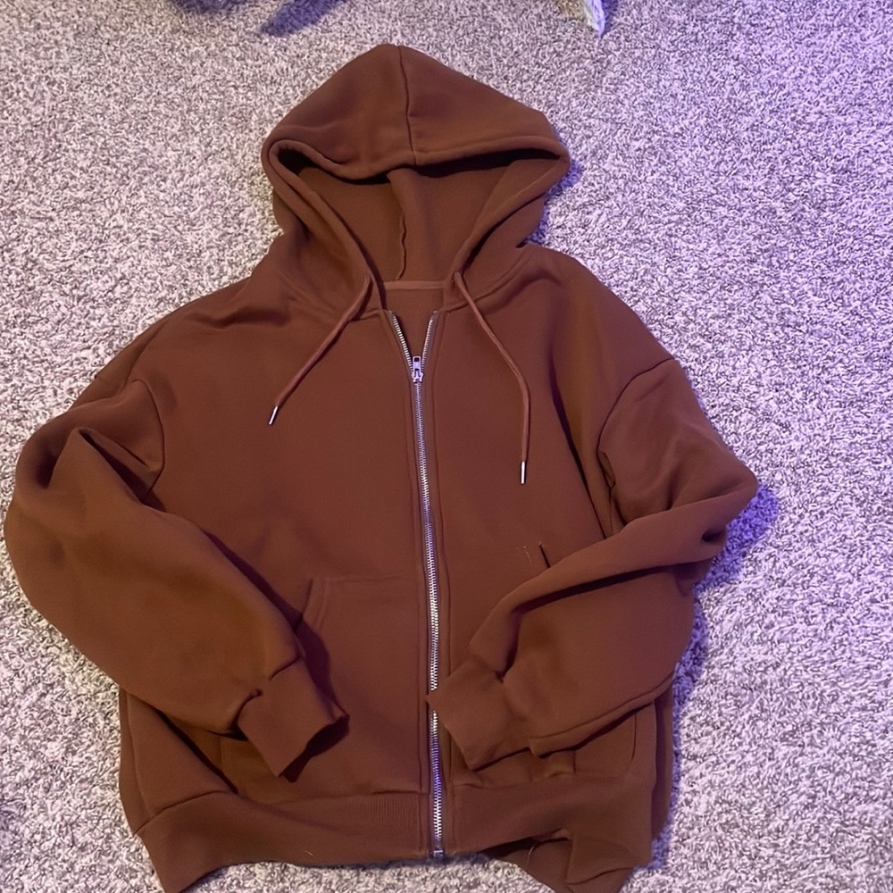 Brown Zip Up